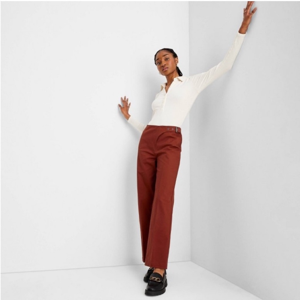 Future Collective Hi-Rise Saddle Waist Pants